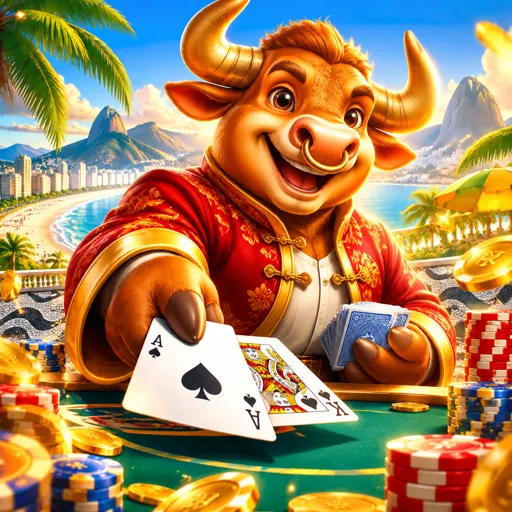 Símbolos dourados do Fortune Ox em destaque na grade 3x3