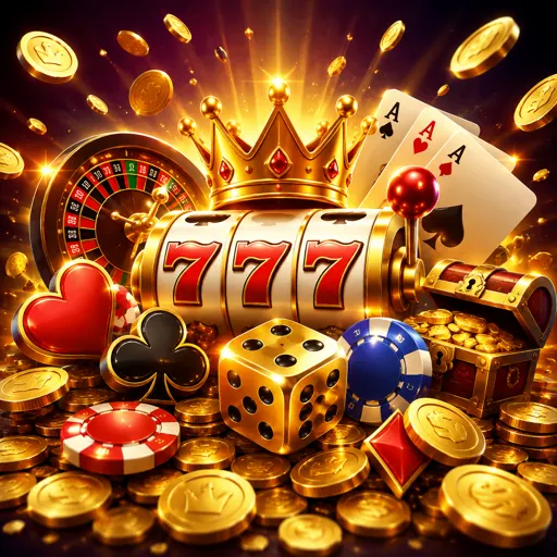 Slot de jackpot com moedas de ouro